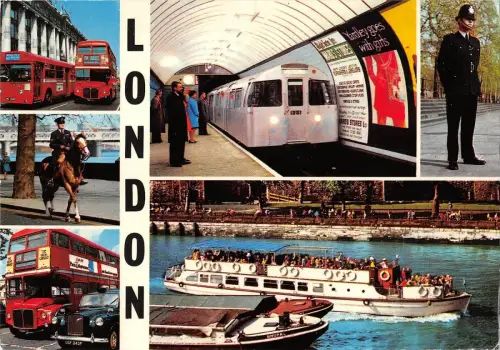 BR92260 London Doppeldecker Bus Zug Schiff Bateaux UK