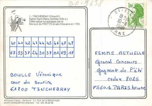 BR9638 Eglise Saint Remy Tichebray Frankreich