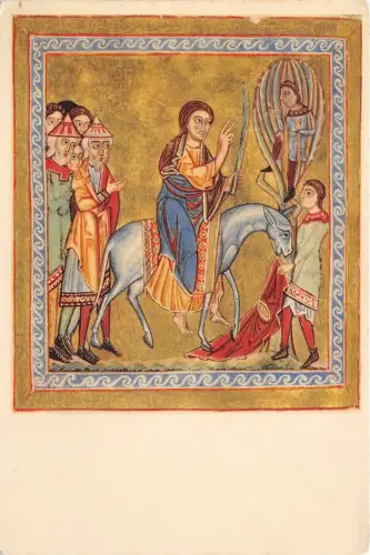 B69727 Österreich Wien Kunst Reproduktion Einzug Christi in Jerusalem Postkarte