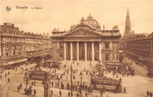 Br35037 Bruxelles La Bourse Tramways belgien