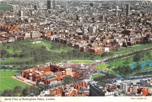 B88990 Luftbild Buckingham Palace London UK 14x9cm