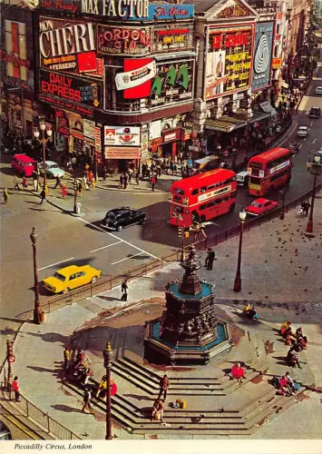 BR92276 Piccadilly Circus London Doppeldeckerbus Auto Voiture UK