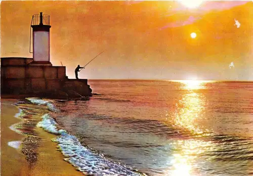 BR15907 Valras Plage Aurore sur le phare france