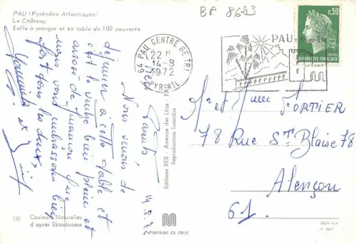 BR8623 Le Chateau Pau Frankreich