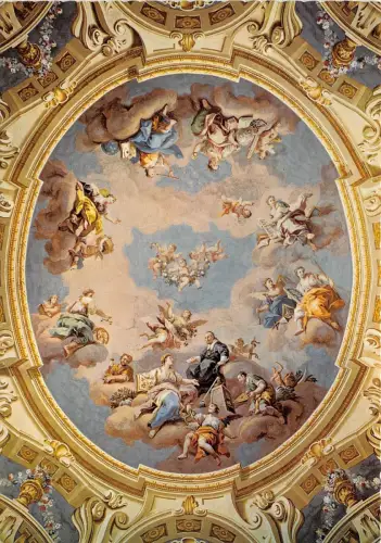 BG11652 stiftsbibliothek admont steiermark deckenfresko barth altomonte austria