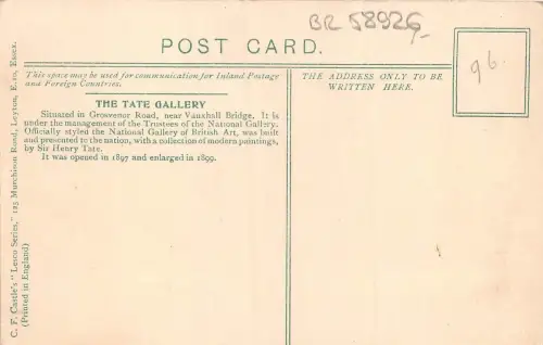 BR58926 tate gallery london uk