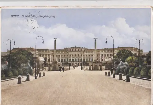 B79592 schonbrunn haupteingang wien österreich vorder-/rückbild