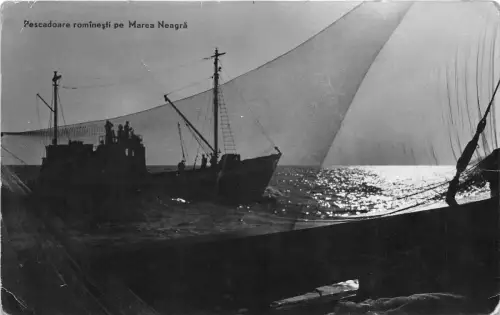 B22368 Rumänien Fischerboot Bateaux Peche