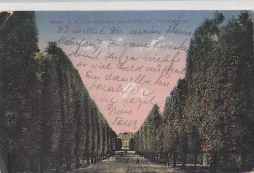 B79604 schonbrunn parkpartie lustschloss wien austria Vorder-/Rückseite Bild