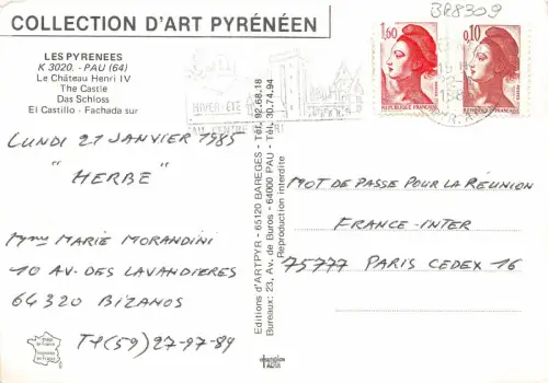 BR8309 Le Chateau Henri IV Pau Frankreich