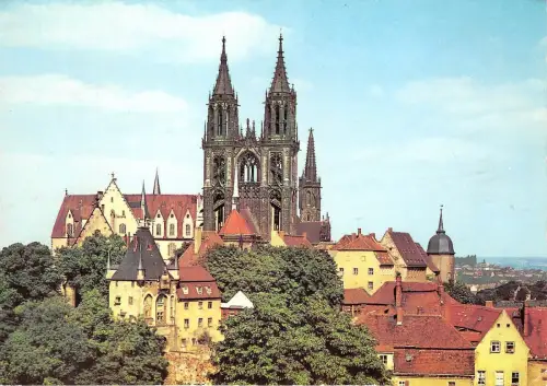 BG12638 meissen blick zum burgberg mit albrechtsburg und dom germany
