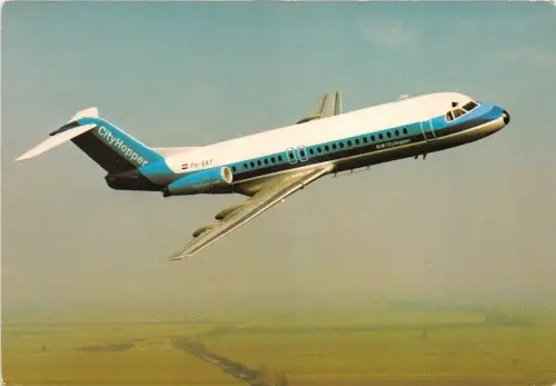 B71826 Een Fokker Dellship F-28 Holland