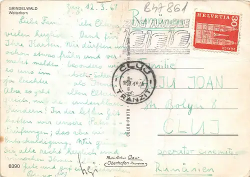 B47861 Grindelwald Wetterhorn Schweiz