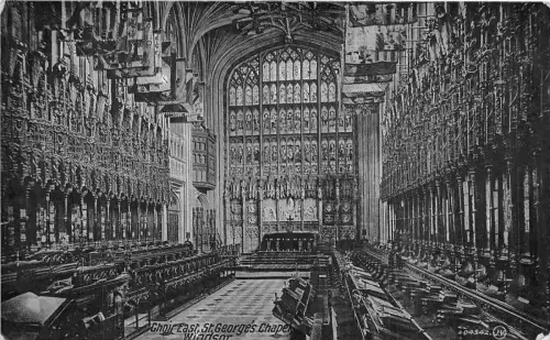 Br33925 Windsor Castle Choir East St. Georges Chapel england