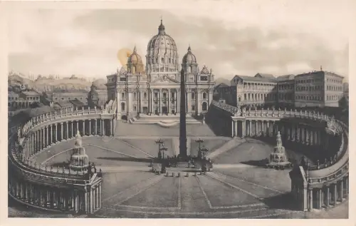 B38227 Roma Piazza e Basilica S Pietro Italien