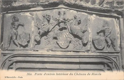 BF5267 porte d entree du chateau de murols interieur france Frankreich