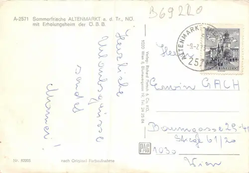 B69220 Sommerfrische Altenmarkt Österreich
