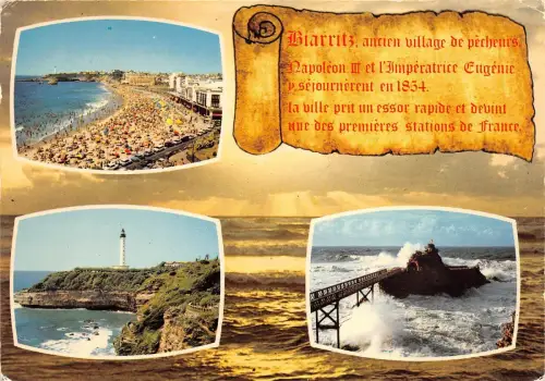 BR8874 La Grande Plage Le Phare Biarritz Frankreich