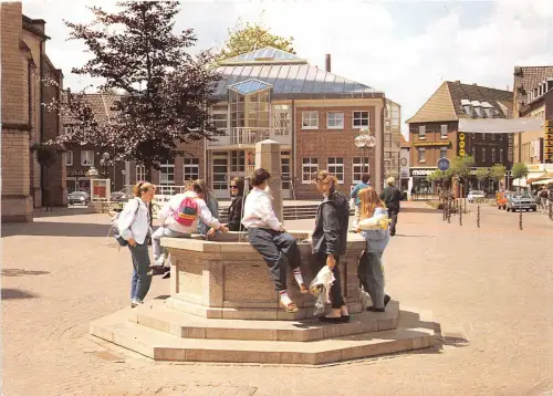 B83307 bocholt st georg platz mit brunnen te,,omh druck germany