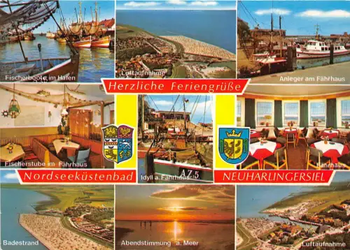BG10480 herzliche feriengrusse Schiff bateaux nordseekus neuharlingersiel germany