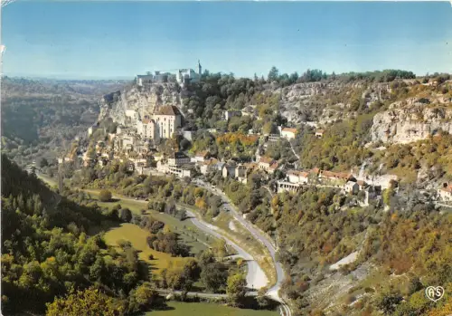 BG5678 rocamadour lot vue generale panoramique prise de l hospitalet france