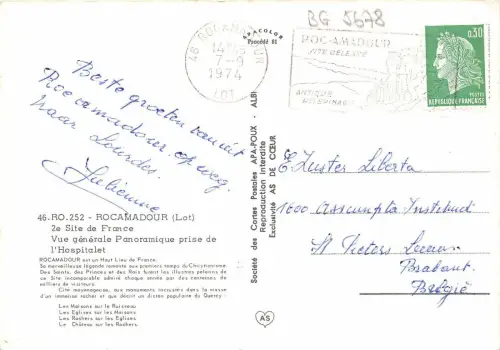 BG5678 rocamadour lot vue generale panoramique prise de l hospitalet france