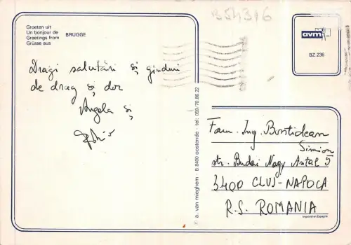 B54316 Brügge Boote Bateaux Multiviews Belgien