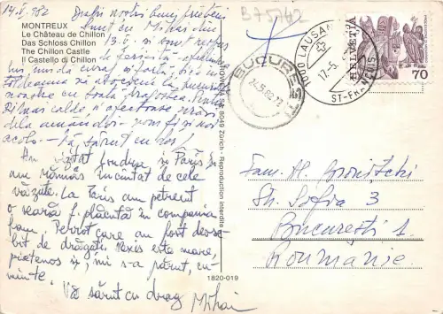 B75742 montreux le chateau de chillon switzerland