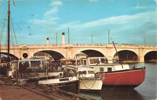 B101648 kingston upon thames ship bateaux uk 14x9cm