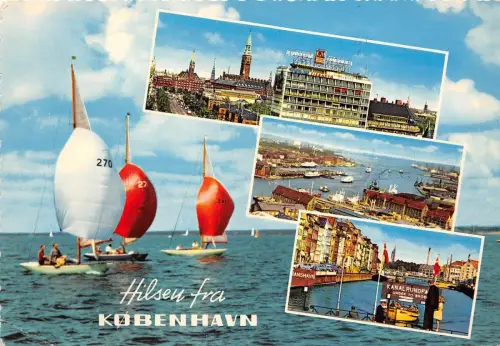 B69684 Denmark Copenhagen Boote Bateaux Multiviews