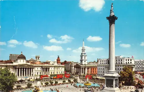 uk28056 trafalgar square london real photo uk