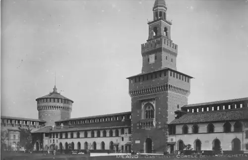 B3859 Italy Milano Castello Cortile della Rochetta Front/Back Scan