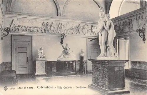 B6130 Italien Lago di Como Cadenabbia Villa Carlotta Vestibolo