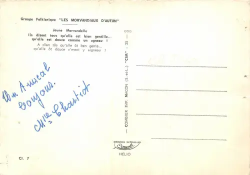 BR2760 Jeune Morvandelle Les Morvandiaux d Autun femmes damen france