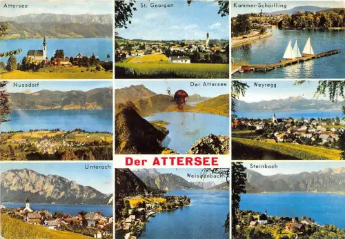 B68496 Österreich Attersee Multiviews