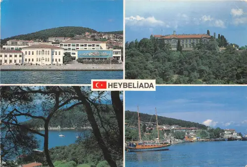 B44476 Istanbul Turkiye Heybeliada Boote Bateaux Multiviews Türkei