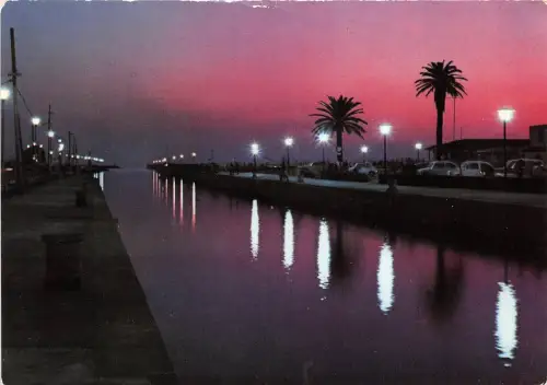B58569 Viareggio Molo notturno italy
