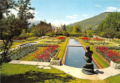 BG11293 verbania pallanza giardini di villa taranto skulptur pescatore italien