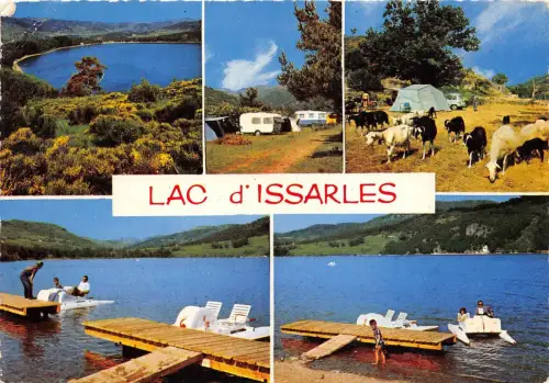 B56434 Le Lac d'Issarles Schaf Boote Bateaux Multiviews Frankreich