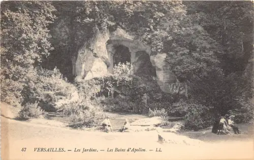 B3890 Paris Versailles Les Jardins Les Bains d Apollon Front/Back Scan