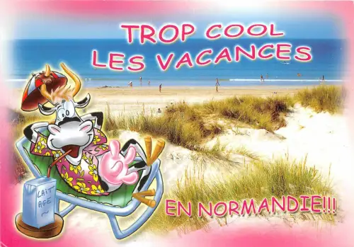 B51239 En Normandie vache Kuh Karikatur Frankreich