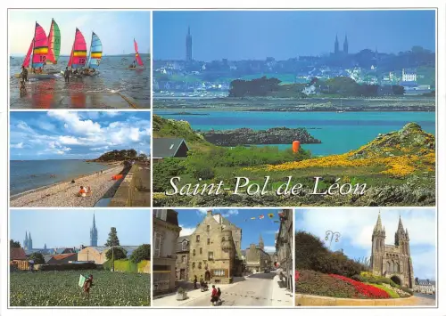 B50676 Saint Pol de Leon La Plage Sainte Anne Schiff Bateaux Frankreich