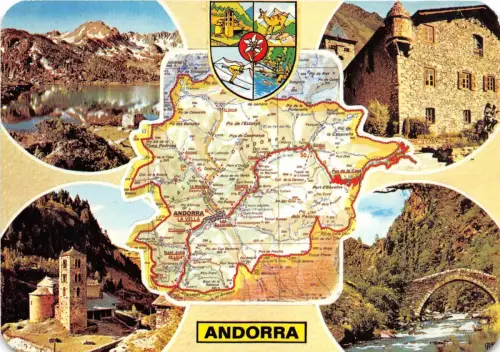 BC60145 Karten Cartes geographiques Andorra