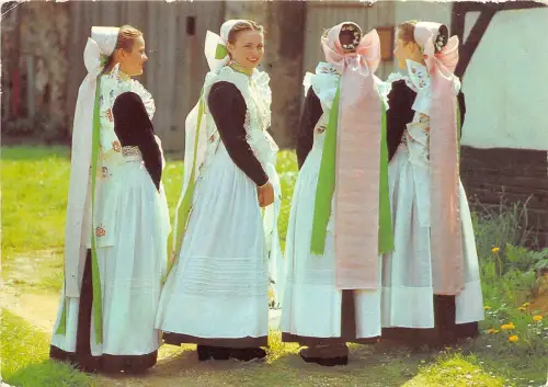 B35231 Katolickie Druhny Serboluzyckie Typen Folklore Germany