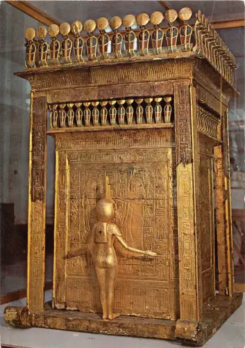 BF39120 The great golden canopic schrine of tutank amoun skulptur art postkarte