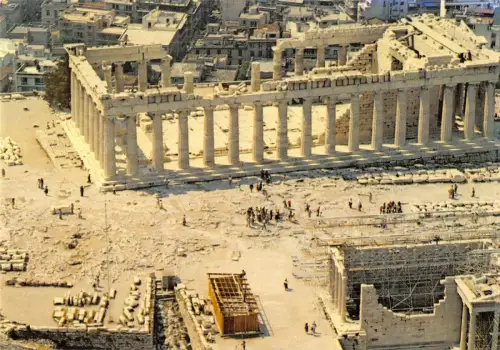 B96400 athen die Akropolis aus Luftgriechenland