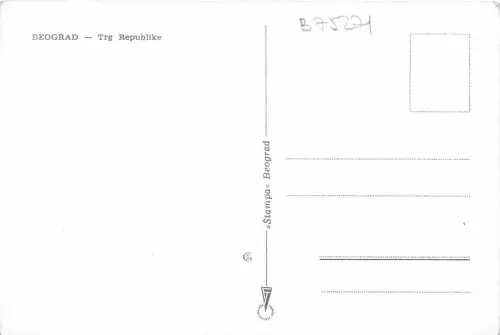 B75271 beograd trg republike Straßenbahn Tram Serbien