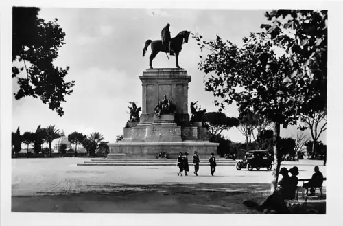 B44223 Roma Gianicolo Monumento a Garibaldi Oldtimer 9x7cm Italien