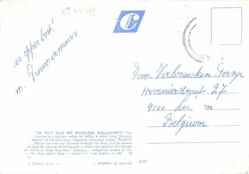 BT4749 The approach to the gap of Dunloe kerry Ireland