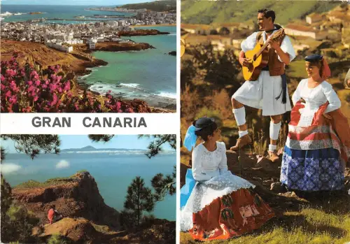 BG6189 Gran Canaria Typen Folklore Musik Spanien